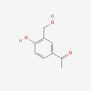 Chemical structure of 1-(4-Hydroxy-3-(hydroxymethyl)phenyl)ethanone