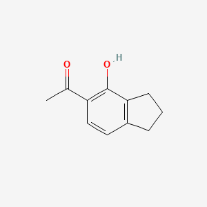 Chemical structure of 5-ACetyl-4-indanol