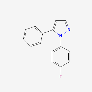 Chemical structure of 1-(4-Fluorophenyl)-5-phenyl-1H-pyrazole