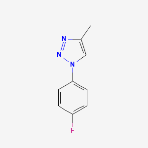 Chemical structure of 1-(4-fluorophenyl)-4-methyl-1H-1,2,3-triazole