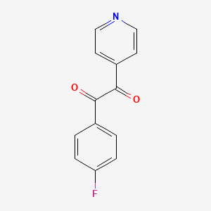 Chemical structure of 1-(4-Fluorophenyl)-2-(4-pyridinyl)-1,2-ethanedione