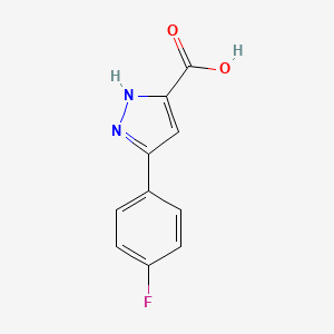 Chemical structure of 1-(4-Fluorophenyl)-1H-imidazole-4-carboxylic acid