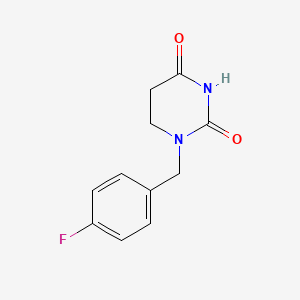Chemical structure of 1-(4-Fluorobenzyl)dihydropyrimidine-2,4(1H,3H)-dione