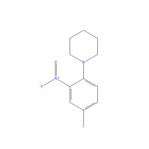 Chemical structure of 1-(4-Fluoro-2-nitrophenyl)piperidine