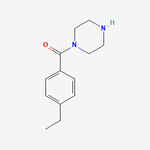 Chemical structure of 1-(4-Ethylbenzoyl)piperazine