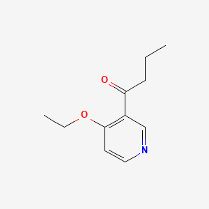 Chemical structure of 1-(4-Ethoxypyridin-3-yl)butan-1-one