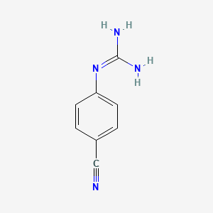 Chemical structure of 1-(4-Cyanophenyl)guanidine