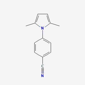 Chemical structure of 1-(4-Cyanophenyl)-2,5-dimethylpyrrole
