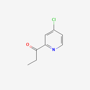 Chemical structure of 1-(4-Chloropyridin-2-yl)propan-1-one