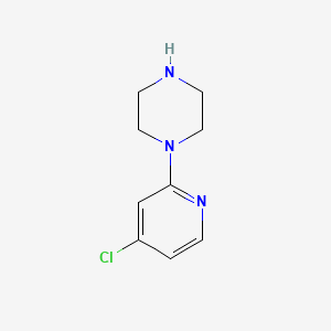 Chemical structure of 1-(4-Chloropyridin-2-yl)piperazine