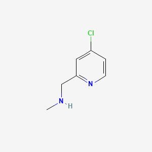 Chemical structure of 1-(4-Chloropyridin-2-yl)-N-methylmethanamine