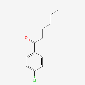 Chemical structure of 4'-Chlorohexanophenone