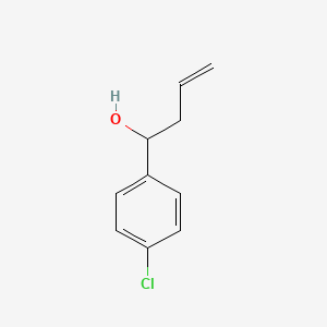 Chemical structure of 1-(4-Chlorophenyl)but-3-en-1-ol