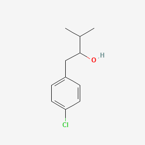 Chemical structure of 1-(4-chlorophenyl)-3-methylbutan-2-ol