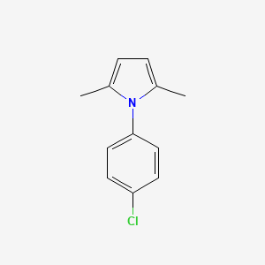 Chemical structure of 1-(4-Chlorophenyl)-2,5-dimethylpyrrole