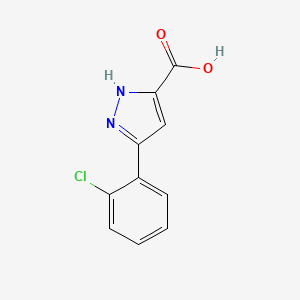 Chemical structure of 1-(4-Chlorophenyl)-1H-imidazole-4-carboxylic acid