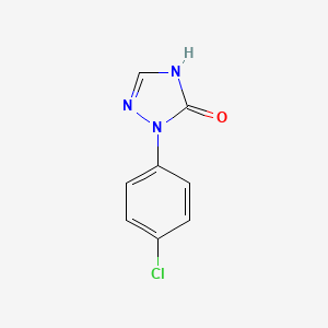 Chemical structure of 1-(4-chlorophenyl)-1H-1,2,4-triazol-5(4H)-one