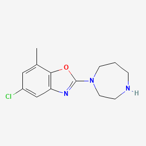 Chemical structure of 1-(4-CHLOROPHENYL)-1,3,8-TRIAZASPIRO[4.5]DECAN-4-ONE