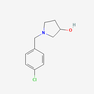 Chemical structure of 1-(4-Chlorobenzyl)pyrrolidin-3-ol