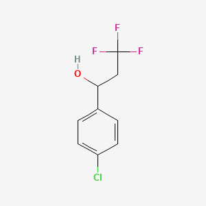 Chemical structure of 1-(4-Chloro-3-(trifluoromethyl)phenyl)ethanol