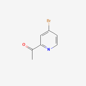 Chemical structure of 1-(4-Bromopyridin-2-yl)ethanone