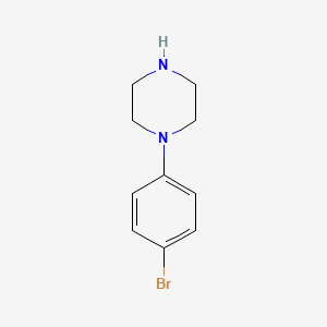 Chemical structure of 1-(4-Bromophenyl)piperazine