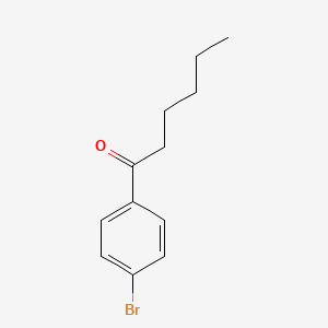 Chemical structure of 4-Bromohexanophenone