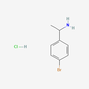 Chemical structure of 1-(4-Bromophenyl)ethanamine hydrochloride