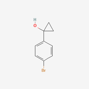 Chemical structure of 1-(4-Bromophenyl)cyclopropanol