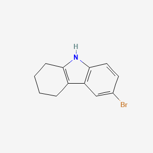 Chemical structure of 1-(4-Bromophenyl)Cyclopentanecarbonitrile
