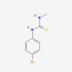 Chemical structure of 1-(4-Bromophenyl)-3-methylthiourea