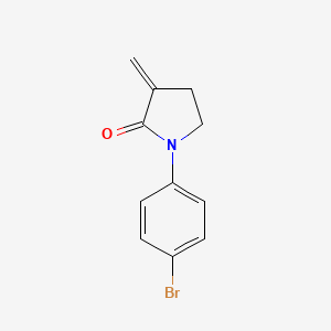 Chemical structure of 1-(4-Bromophenyl)-3-methylenepyrrolidin-2-one