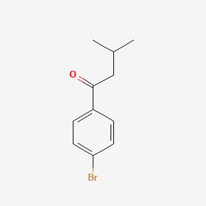 Chemical structure of 1-(4-bromophenyl)-3-methylbutan-1-one