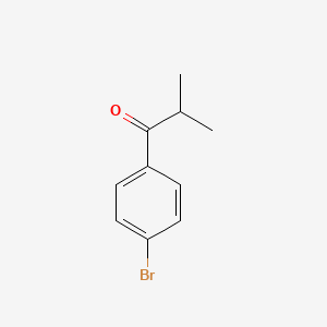 Chemical structure of 1-(4-Bromophenyl)-2-methyl-1-propanone