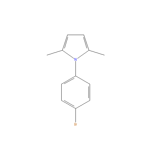 Chemical structure of 1-(4-Bromophenyl)-2,5-dimethylpyrrole