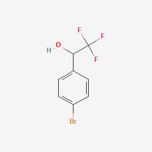 Chemical structure of 1-(4-Bromophenyl)-2,2,2-trifluoroethanol