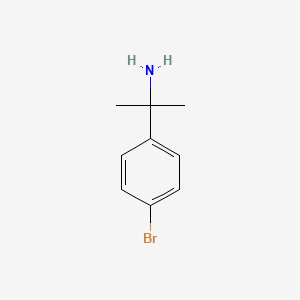 Chemical structure of 2-(4-Bromophenyl)propan-2-amine
