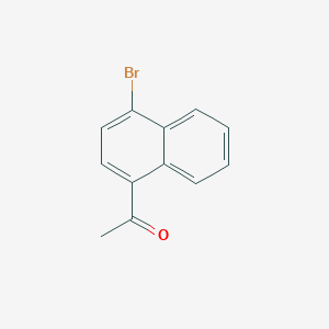 Chemical structure of 1-(4-Bromonaphthalen-1-yl)ethanone