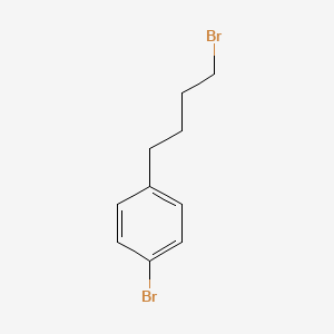 Chemical structure of 1-(4-Bromobutyl)-4-bromobenzene