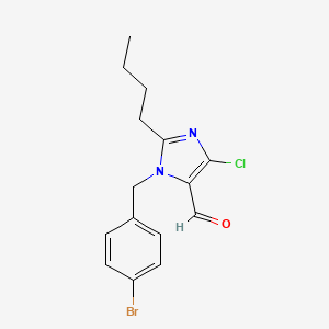 Chemical structure of 2-n-Butyl-4-chloro-1-(4-bromobenzyl)-5-formylimidazole