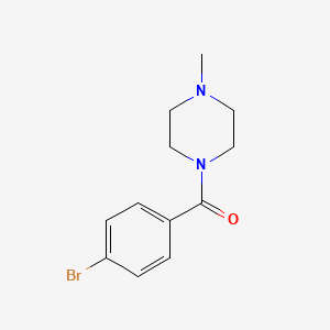 Chemical structure of 1-(4-bromobenzoyl)-4-methylpiperazine