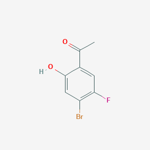 Chemical structure of 1-(4-Bromo-5-fluoro-2-hydroxyphenyl)ethanone