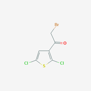 Chemical structure of 1-(4-Bromo-5-Chloro-2-Thienyl)-2-Chloroethan-1-One