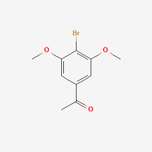 Chemical structure of 1-(4-Bromo-3,5-dimethoxyphenyl)ethan-1-one