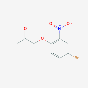 Chemical structure of 1-(4-Bromo-2-nitrophenoxy)propan-2-one