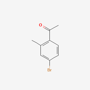 Chemical structure of 1-(4-Bromo-2-methylphenyl)ethanone
