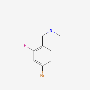 Chemical structure of (4-Bromo-2-fluoro-benzyl)-dimethyl-amine