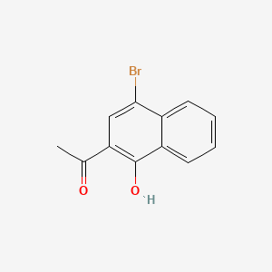 Chemical structure of 1-(4-Bromo-1-hydroxynaphthalen-2-yl)ethanone