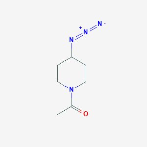 Chemical structure of 1-(4-Azidopiperidin-1-yl)ethan-1-one