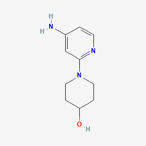 Chemical structure of 1-(4-aminopyridin-2-yl)piperidin-4-ol